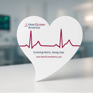 Show details for Heart Die Cut - 7.125" x 6.75"