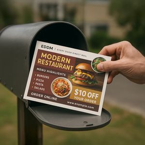 Show details for EDDM Postcard - Restaurant & Café