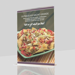 Show details for Table Tent Insert - Restaurant & Café