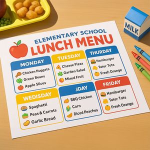 Show details for Kids Lunch Menu - Education