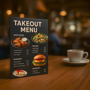 Show details for Takeout Menu - Restaurant & Café