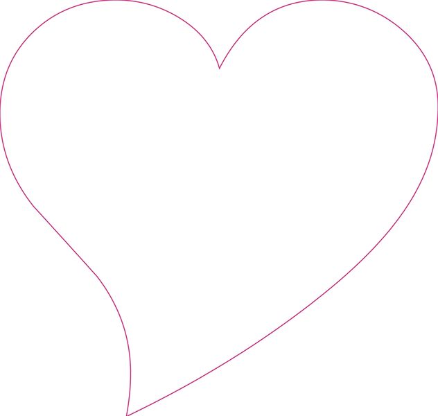Show details for Heart Die Cut - 7.125" x 6.75"