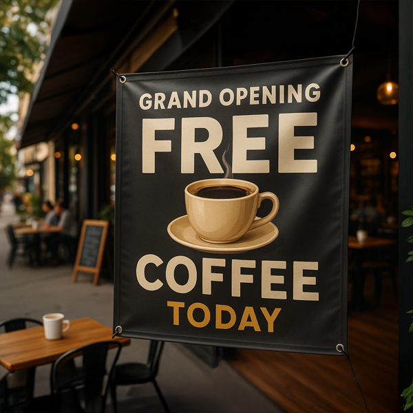 Show details for Vinyl Banners - Restaurant & Café