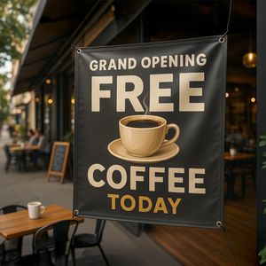 Show details for Vinyl Banners - Restaurant & Café