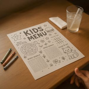 Show details for Kids Fun Menu - Restaurant & Café 