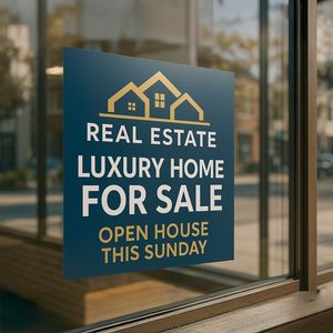 Show details for Window Cling - Real Estate