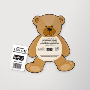 Show details for Teddy Bear With 1 Coupon Die Cut