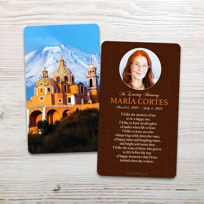 Show details for Church English Memorial Card