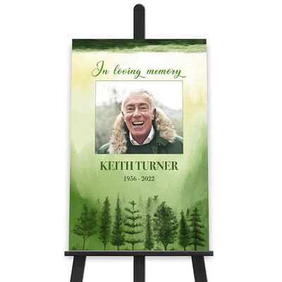 Show details for Green Scenery Watercolor Poster
