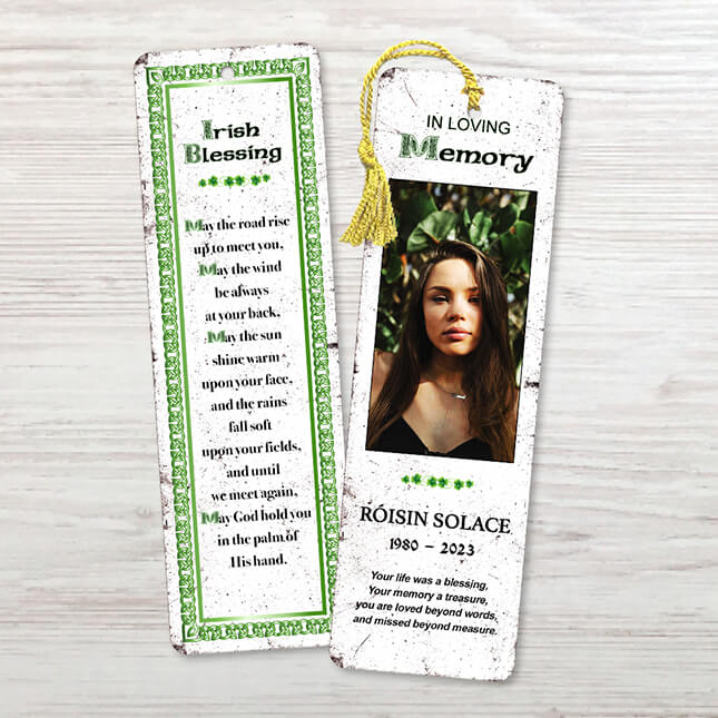 Show details for Irish Blessing Celtic Knot Bookmark