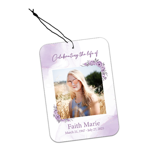 Show details for Purple Floral Air Freshener