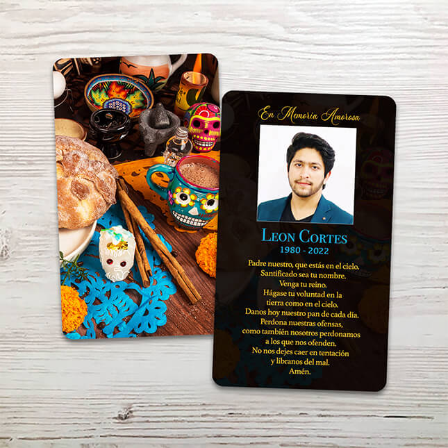 Show details for Día de Muertos Spanish Memorial Card