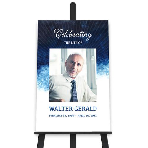 Show details for Blue Watercolor Poster