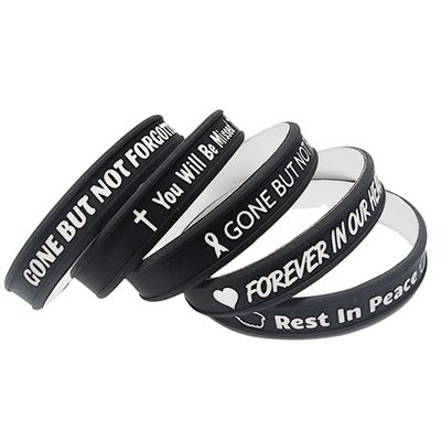 Show details for Black and White Crosses Wristband
