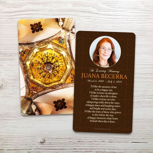 Show details for Basilica English Memorial Card