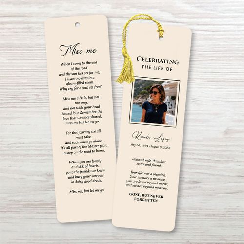 Show details for Modern Cream Bookmark