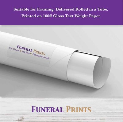 Show details for Multi Floral Religious Collage Funeral Poster