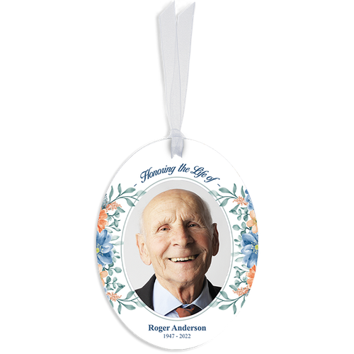 Show details for Multi Floral Religious Oval Ornaments