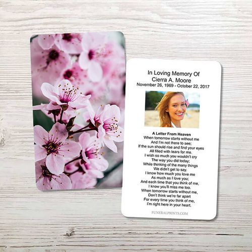 Show details for Beautiful Bloom Memorial Card