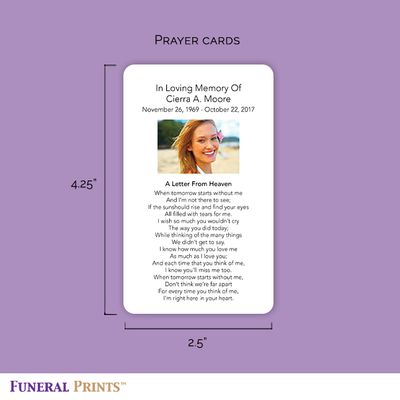 Show details for Rustic Religious Memorial Card