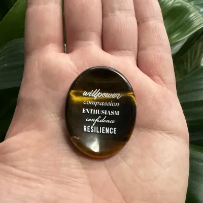 Show details for Willpower Tiger's Eye Worry Stone