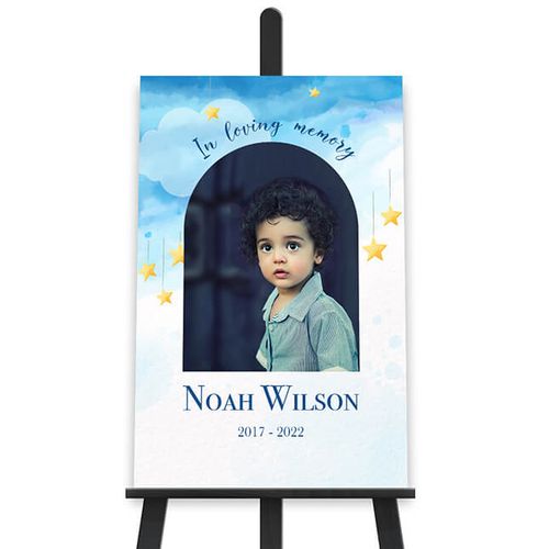 Show details for Sky Star Watercolor Poster