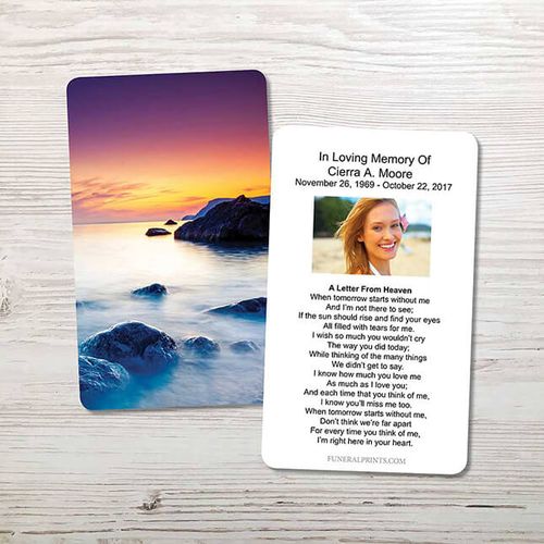 Show details for River Rocks Memorial Card