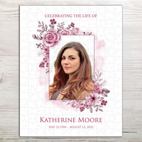 Show details for Pink Floral Puzzle