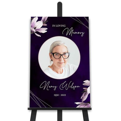 Show details for Purple Lilies Poster