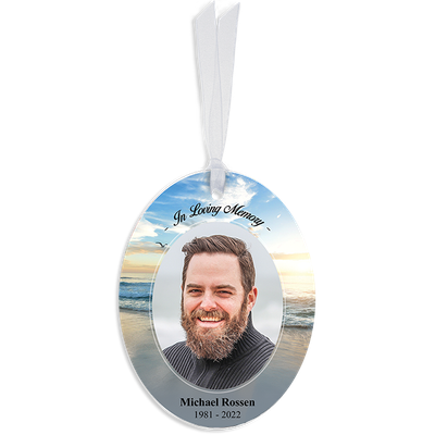 Show details for Beach Oval Ornaments