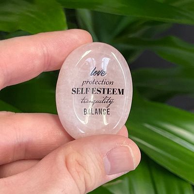 Show details for Love Rose Quartz Worry Stone