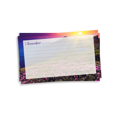 Show details for Purple Fields Remember Card