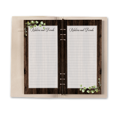 Show details for Rustic Gray Guest Book - Gray