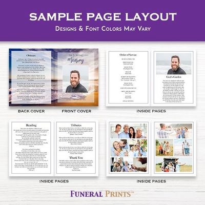 Show details for Modern Black Funeral Program
